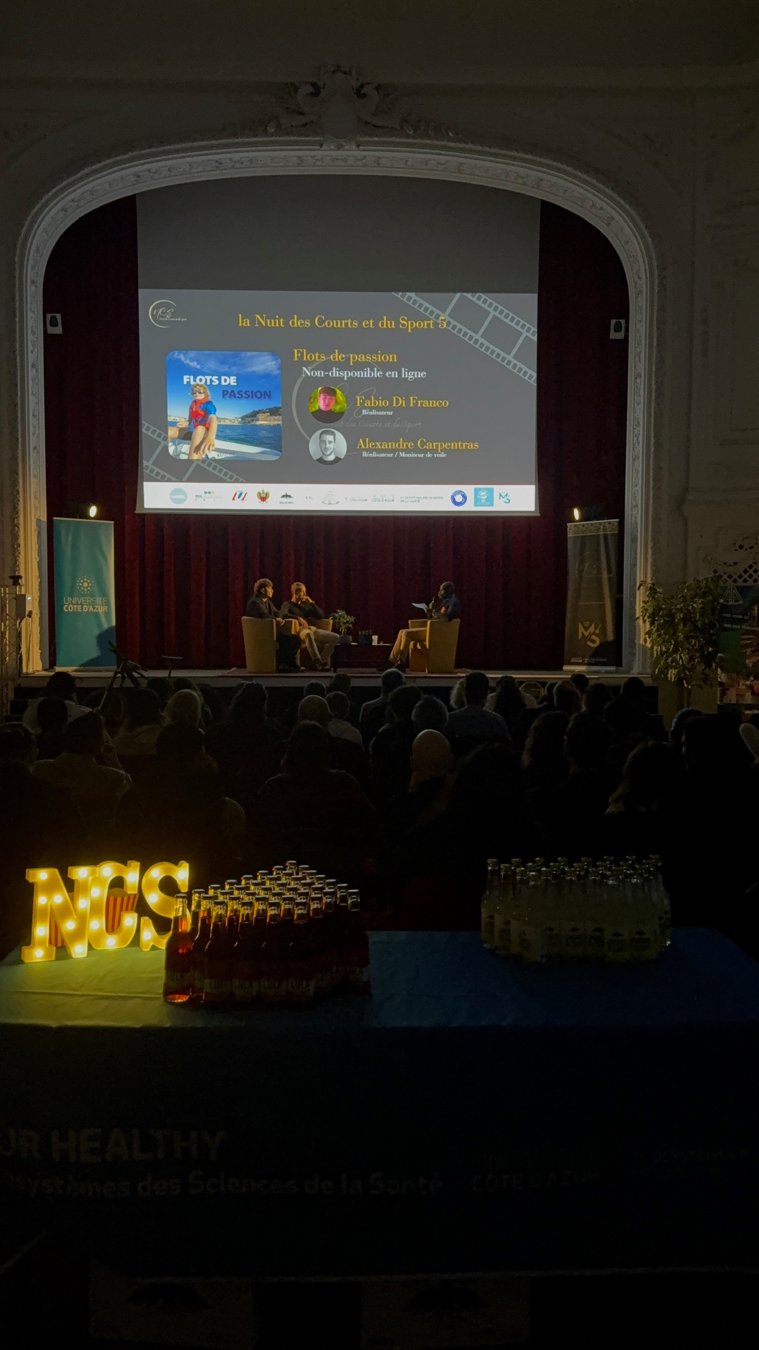 Projections et animations pendant la Nuit des Courts et du Sport à Nice